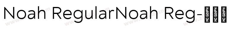 Noah RegularNoah Reg字体转换
